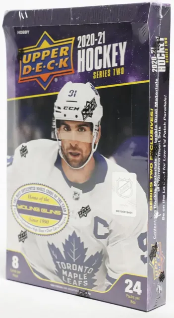 2020-21 Upper Deck Hockey Trading Cards Series 2 Hobby Box 24 Packs Per Box 8 Cards Per Pack