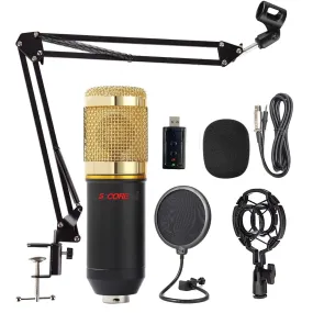 5Core Condenser Microphone Kit w/ Arm Stand Game Chat Audio Recording