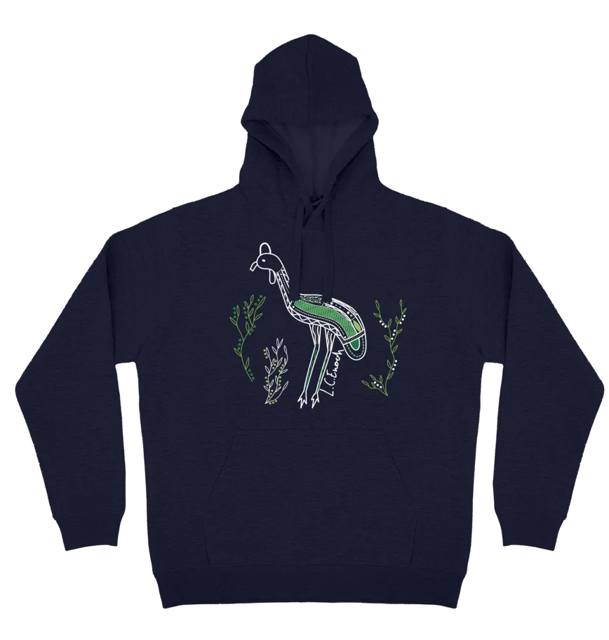 Adults Cozy Hoodie - Cassowary By Louis Enoch