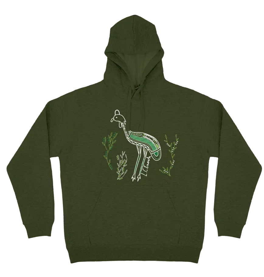 Adults Cozy Hoodie - Cassowary By Louis Enoch