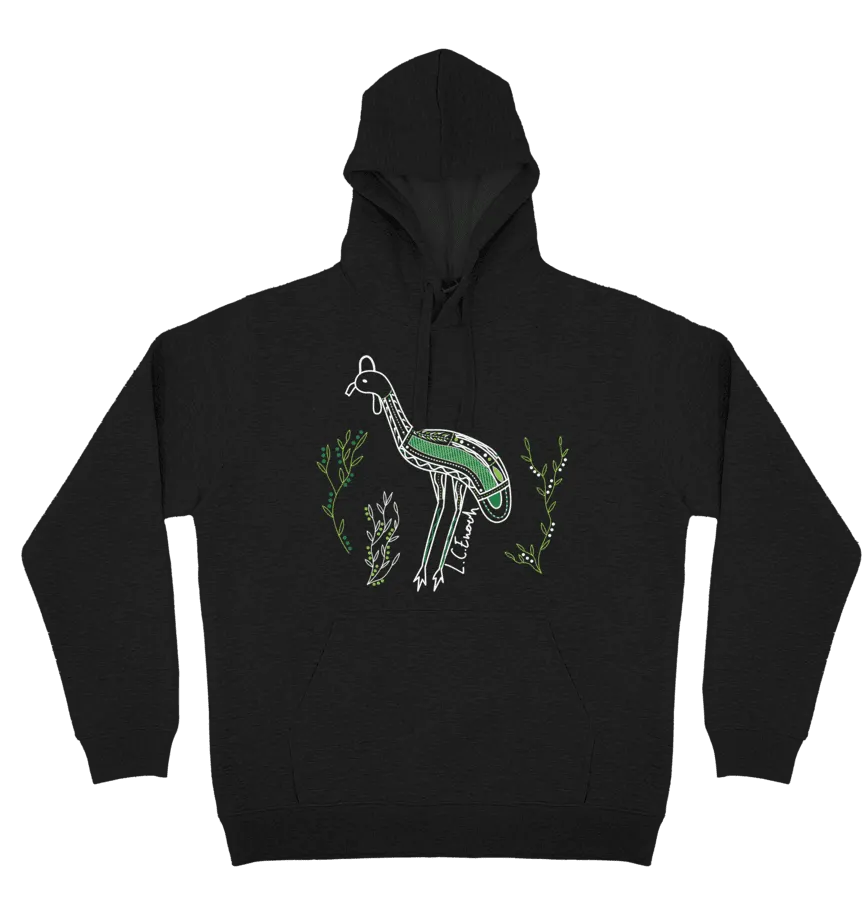 Adults Cozy Hoodie - Cassowary By Louis Enoch