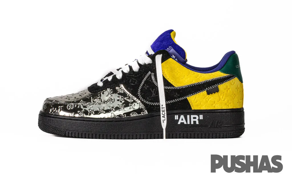 Air Force 1 x Louis Vuitton x Virgil Abloh 'Black Metallic Silver' (2022)