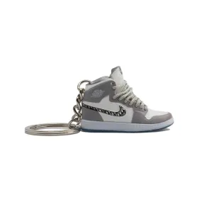 AJ1 Dior High Mini Sneaker Keychain