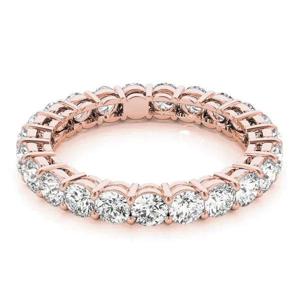 AMOUR 4.2 Carat Diamond Eternity Band in 14K/ 18K/ Platinum GIA Graded 20 pointer G Color SI1 Clarity By Mike Nekta SIZE 9