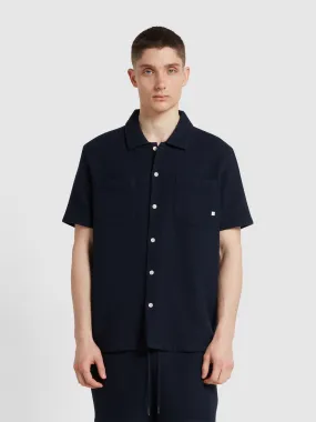 Astro Short Sleeve Shirt In True Navy