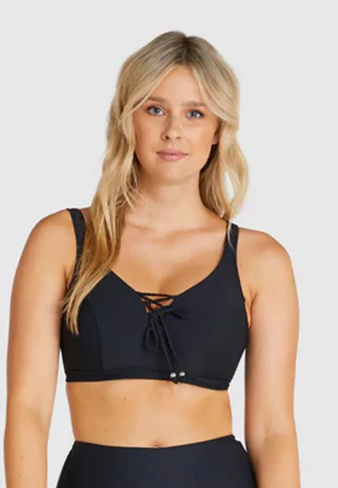 Baku E-G Cup Lace Up Bra - Rococco