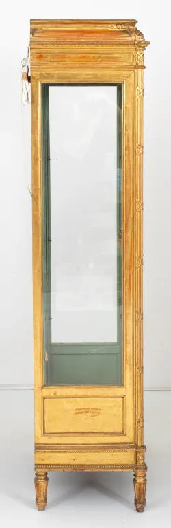 Belle Epoque Louis XVI Style Giltwood Vitrine