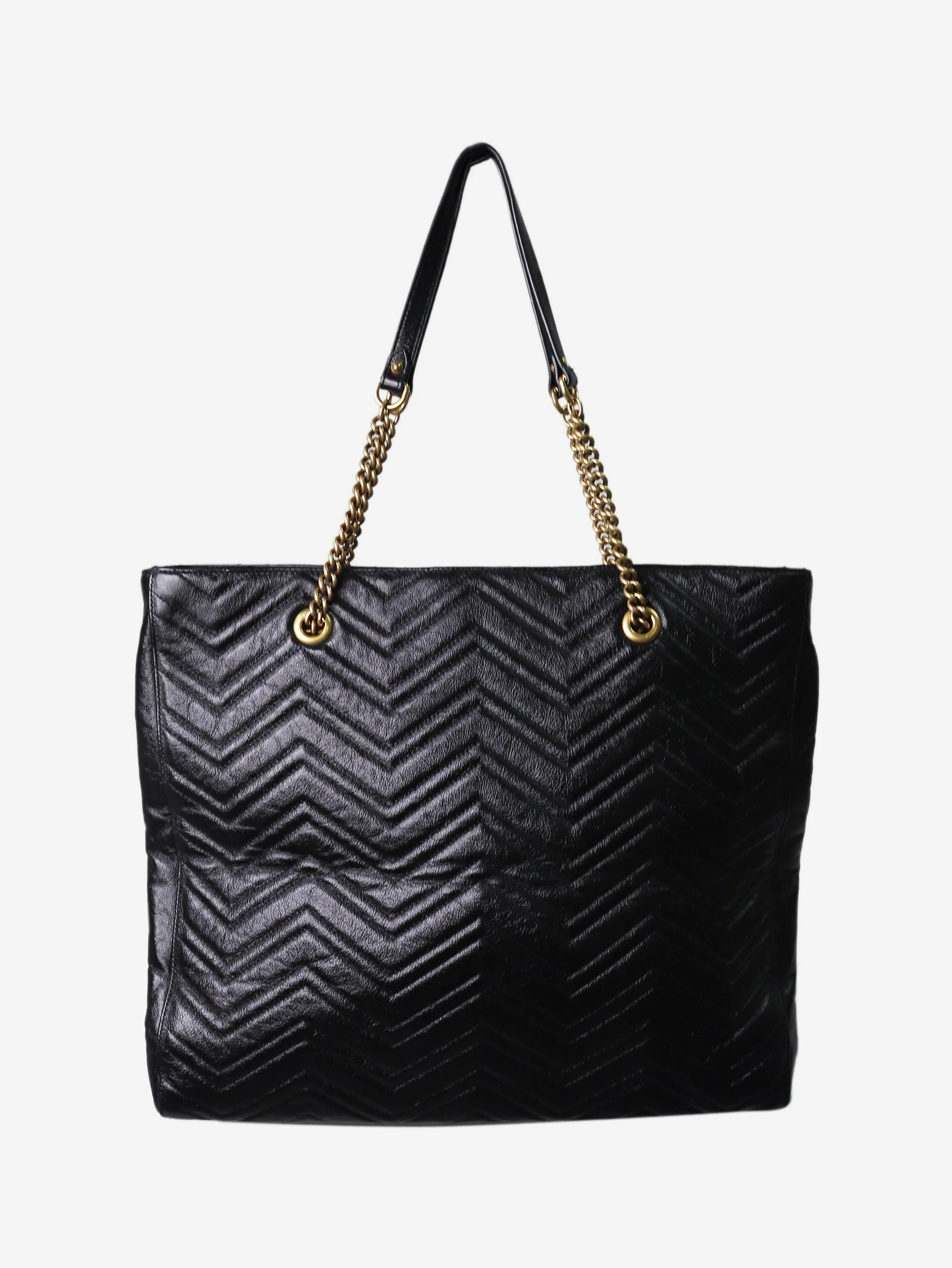 Black large Marmont leather tote