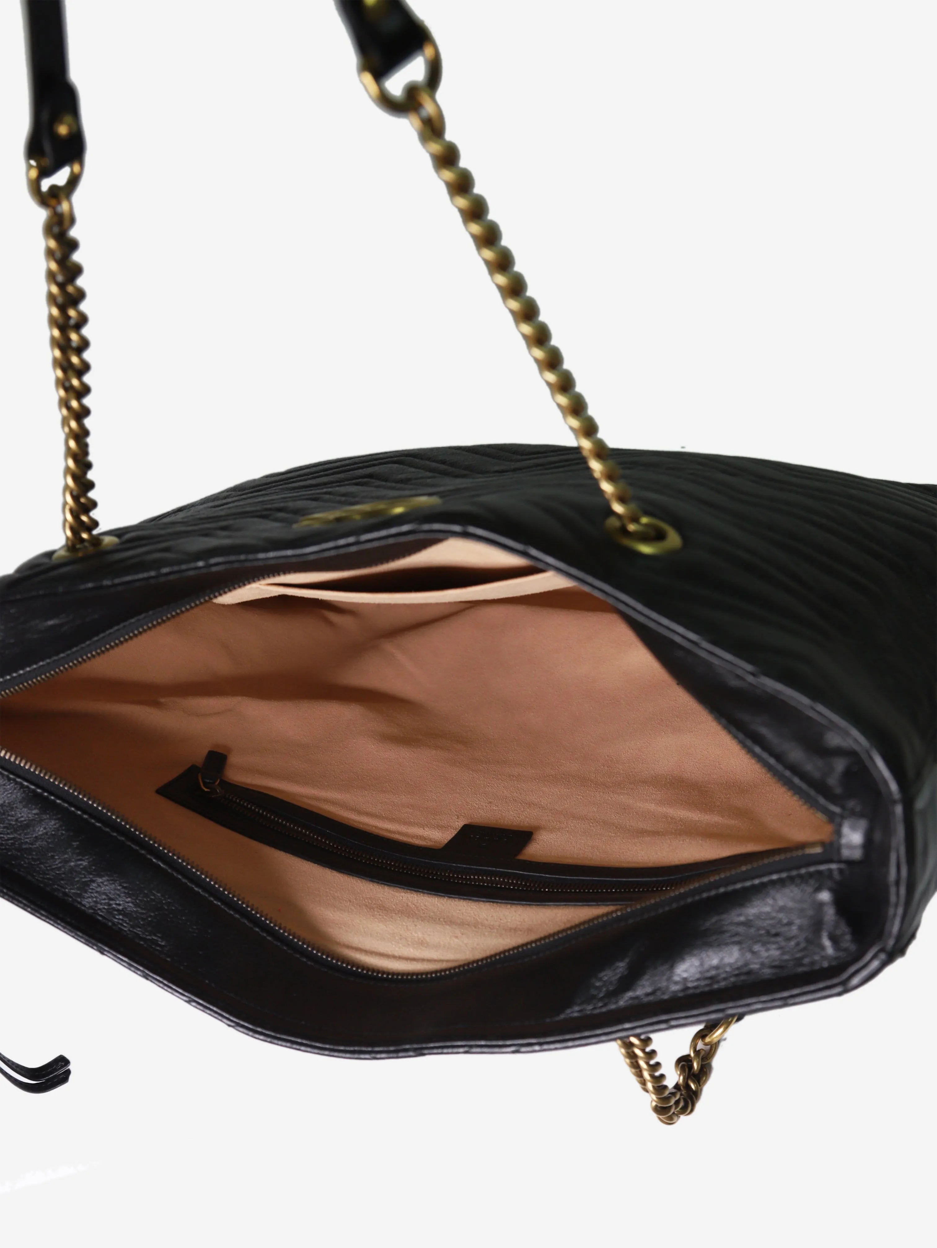 Black large Marmont leather tote