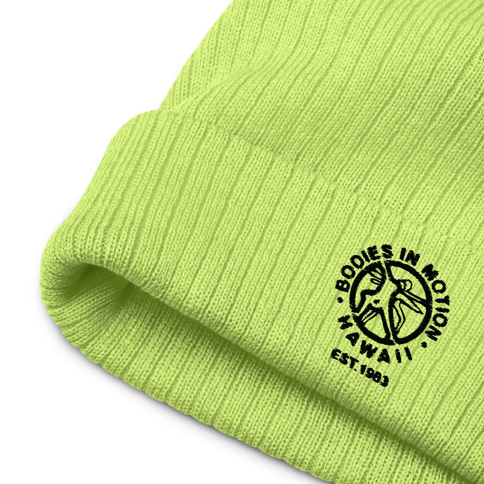 Bodies in Motion Ribbed knit beanie