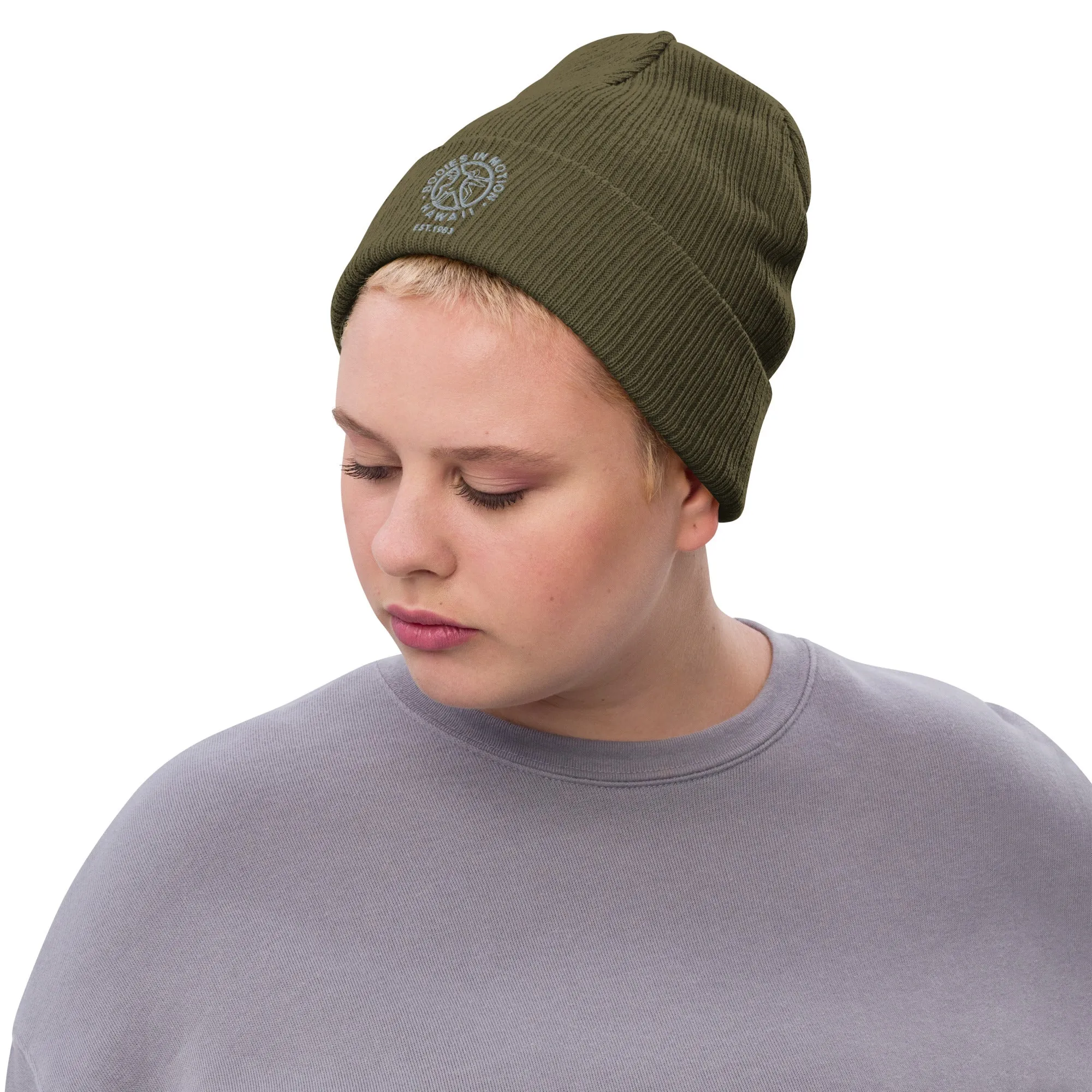 Bodies in Motion Ribbed knit beanie