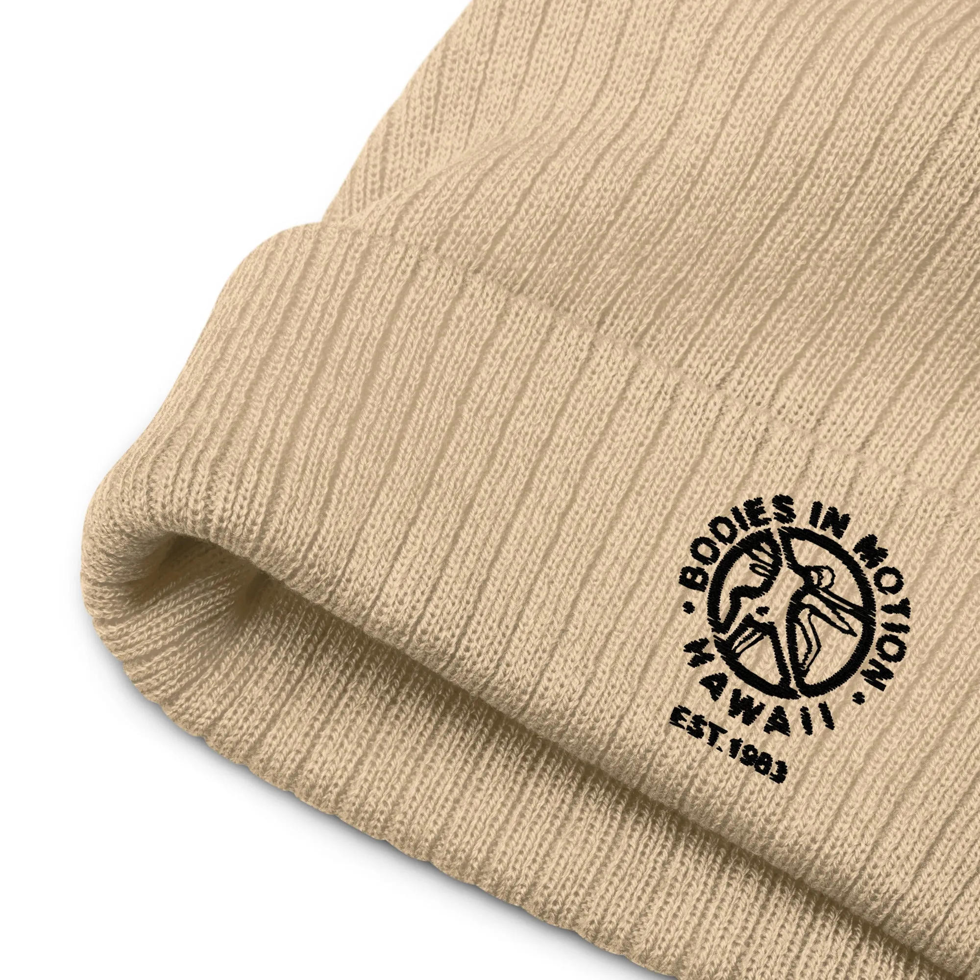 Bodies in Motion Ribbed knit beanie