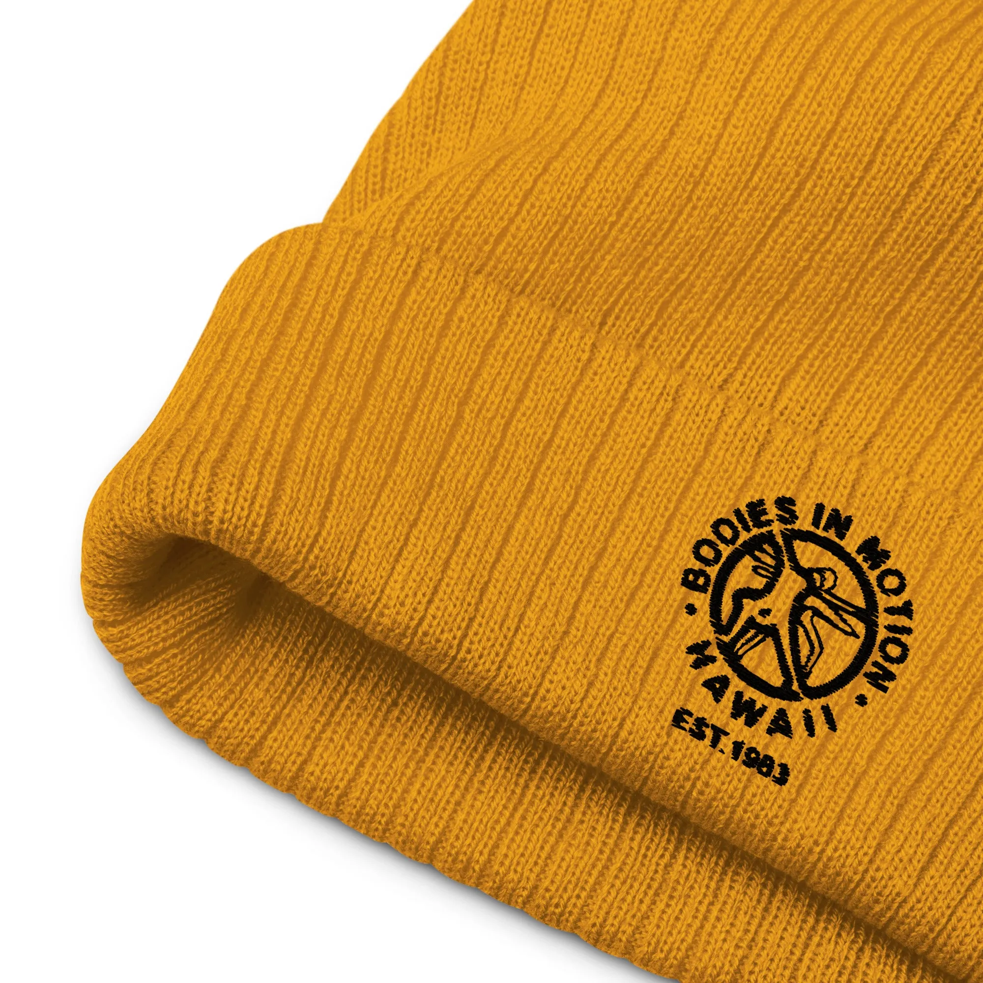 Bodies in Motion Ribbed knit beanie