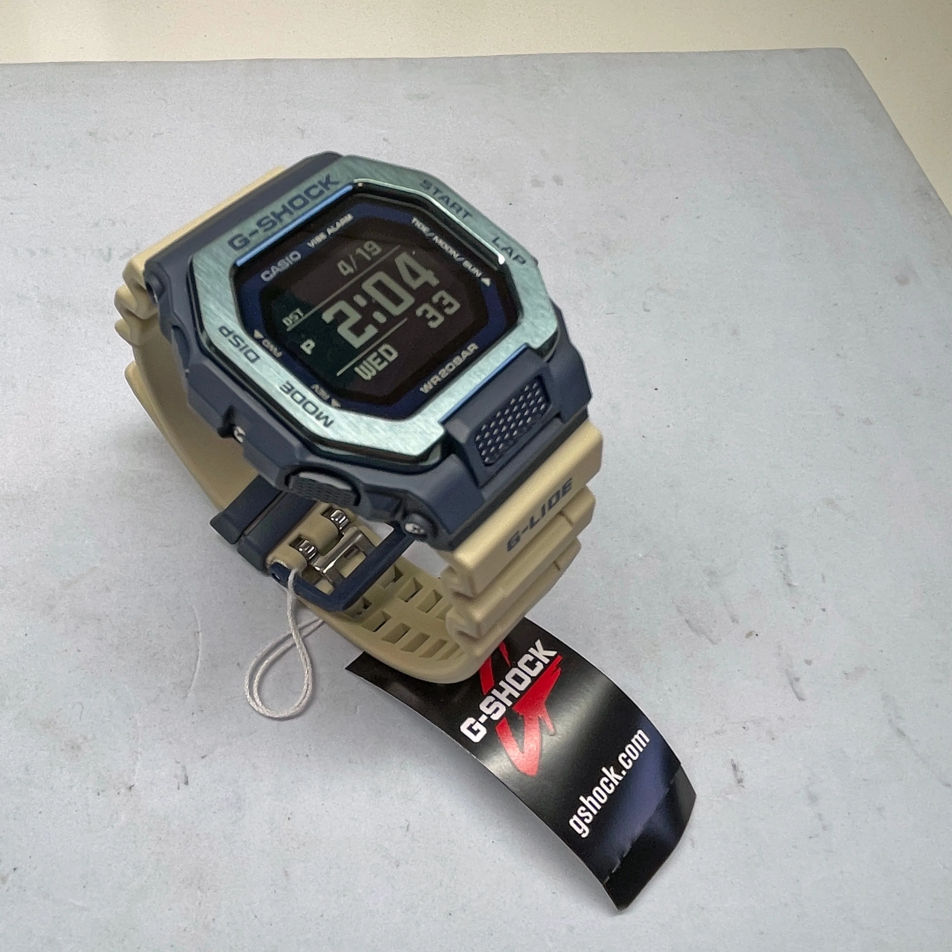 Casio G-SHOCK G-LIDE GBX100TT-2 Blue Neutral Surf Surfer Men's Tide Watch