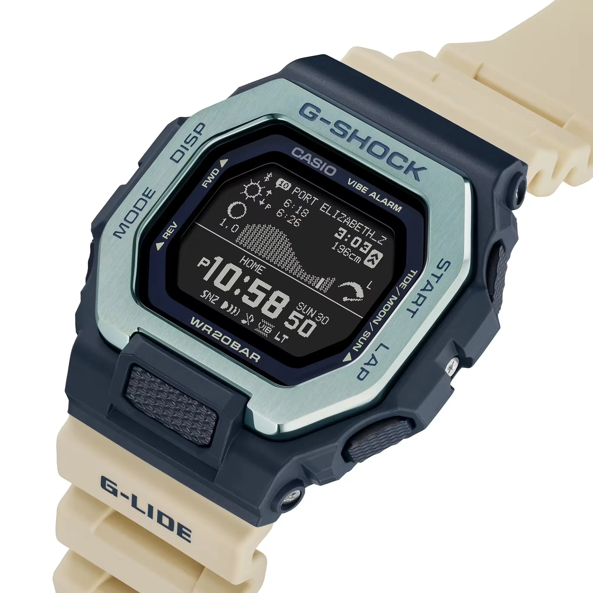 Casio G-SHOCK G-LIDE GBX100TT-2 Blue Neutral Surf Surfer Men's Tide Watch