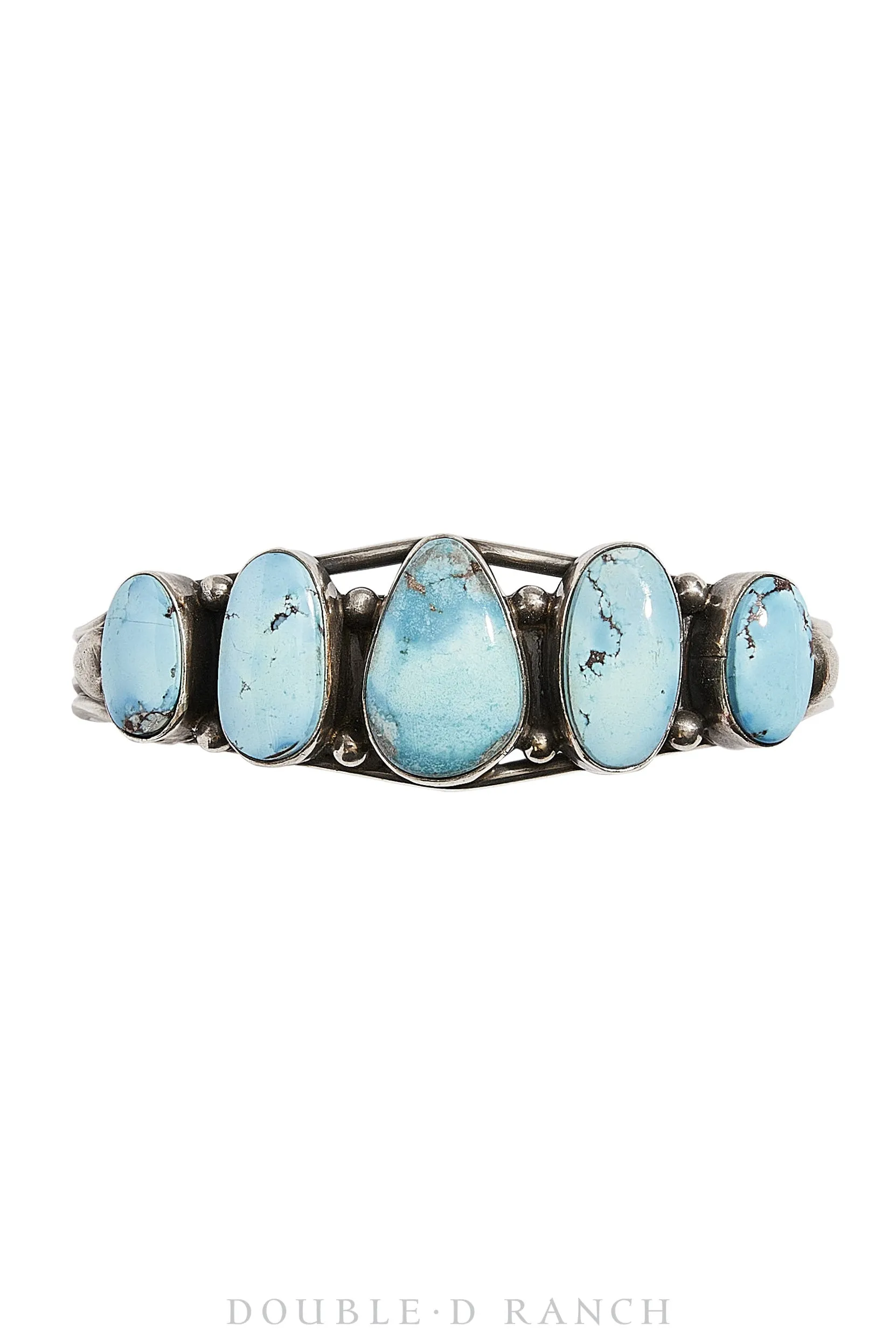 Cuff, Natural Stone, Turquoise, 5 Stone, Golden Hills, Hallmark, Vintage, 3251