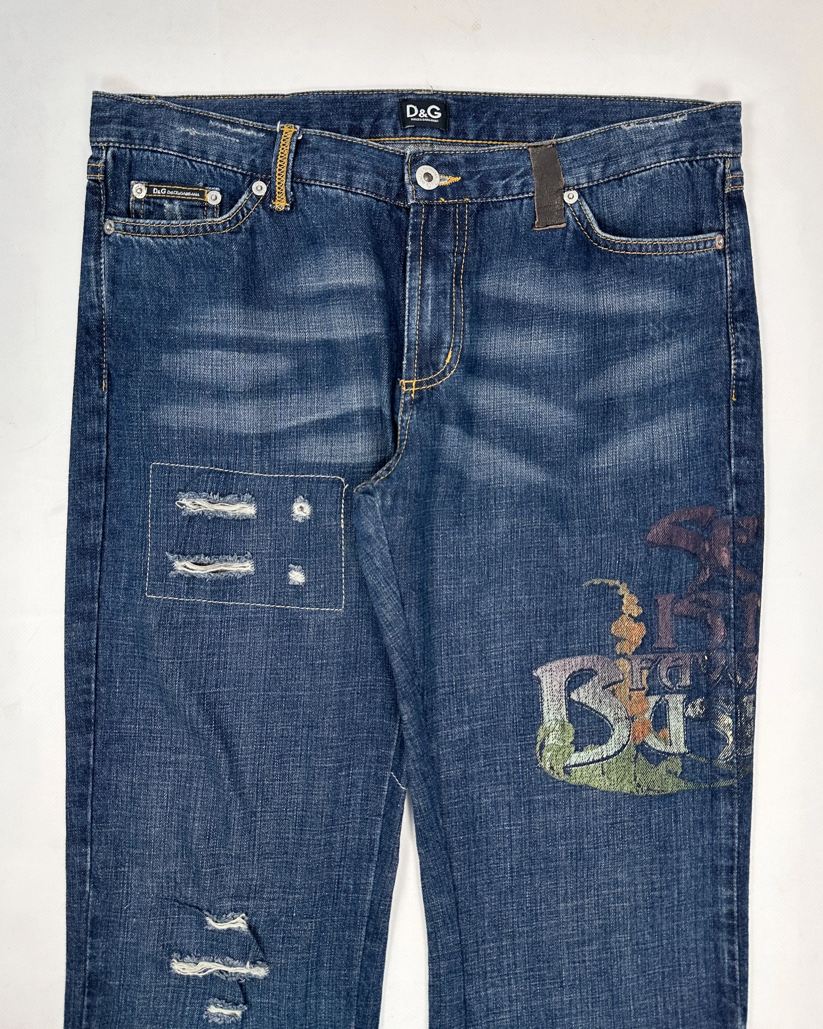 Dolce & Gabbana "Sex is my Business" Denim Pant 1990's