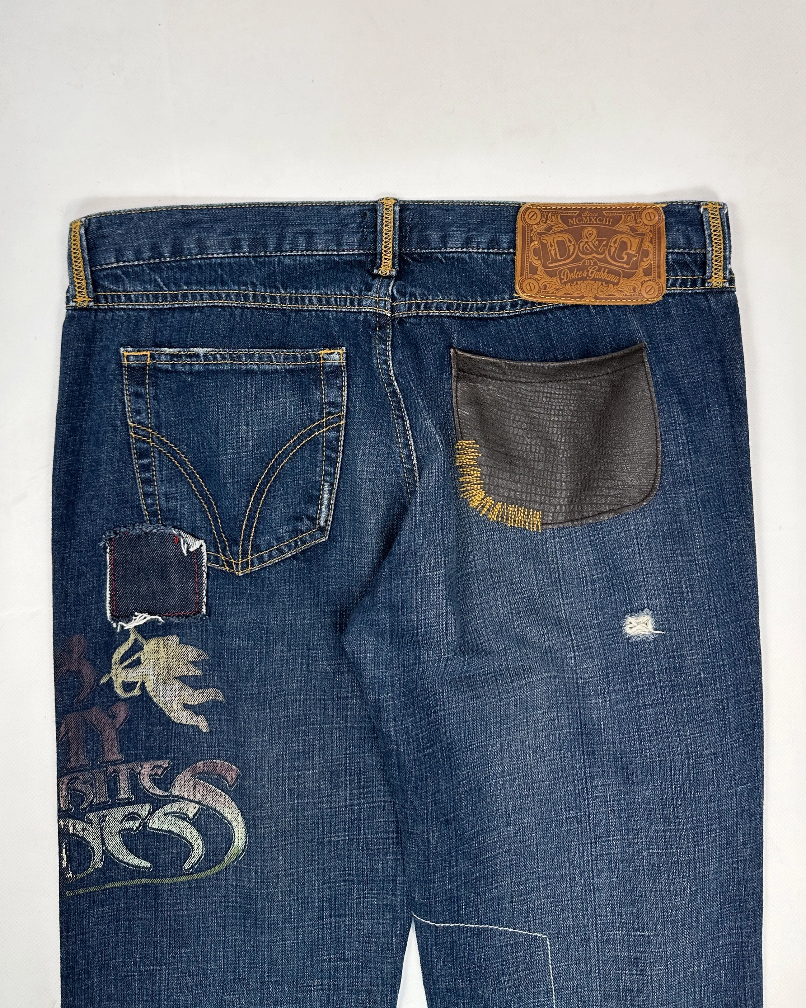 Dolce & Gabbana "Sex is my Business" Denim Pant 1990's