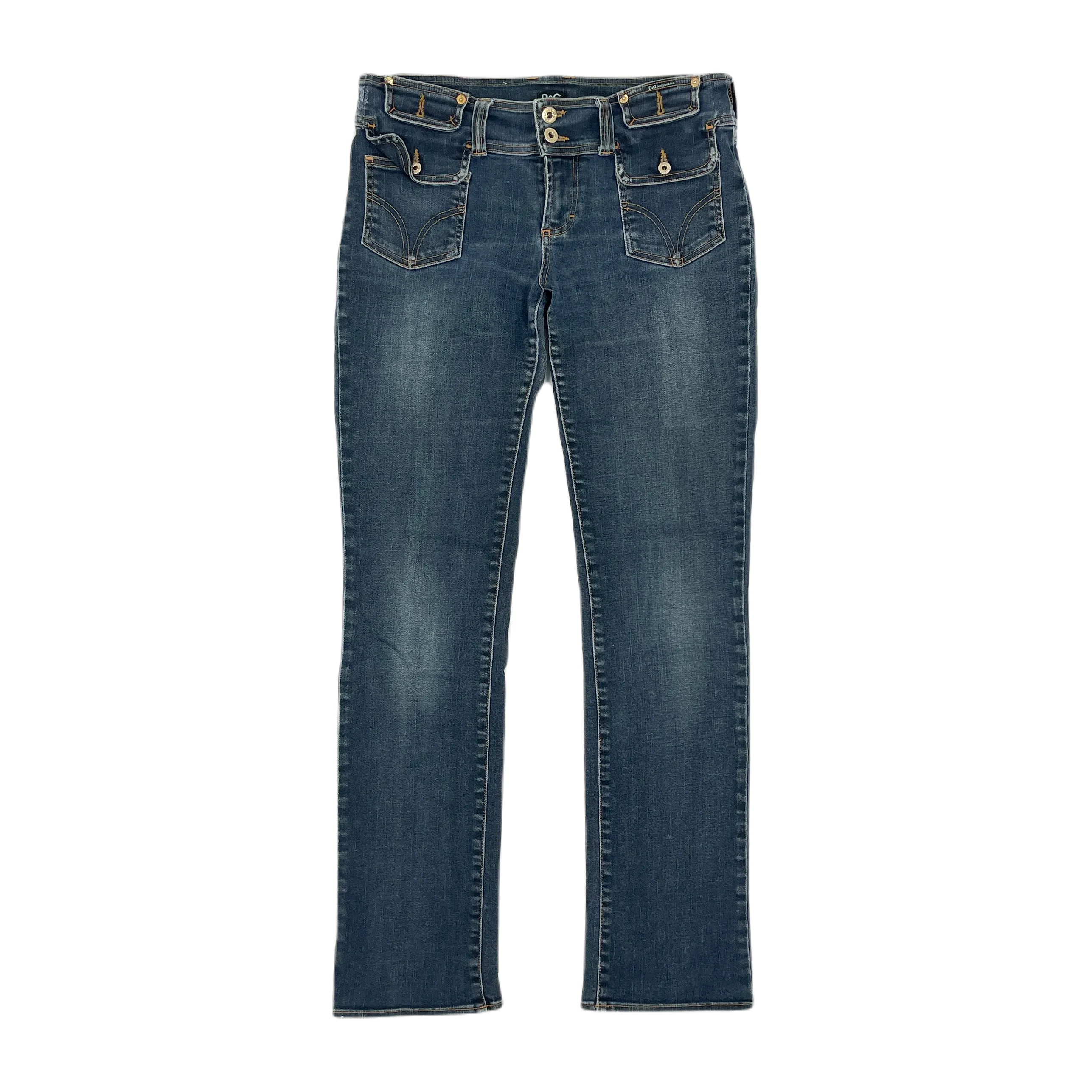 Dolce & Gabbana Utility Dark Denim Pants 2000's