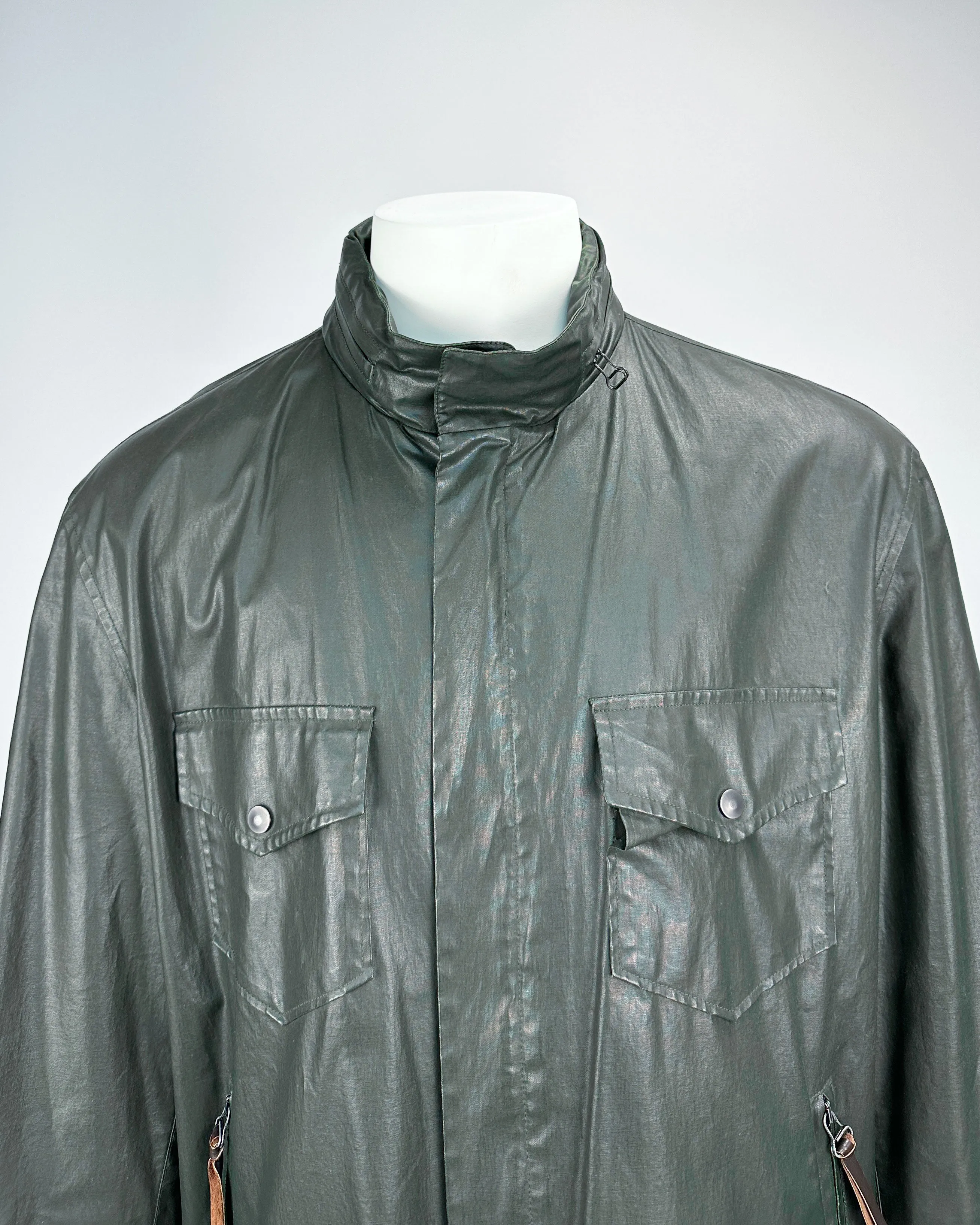 Dolce & Gabbana Waxed Green Light Jacket 1990's