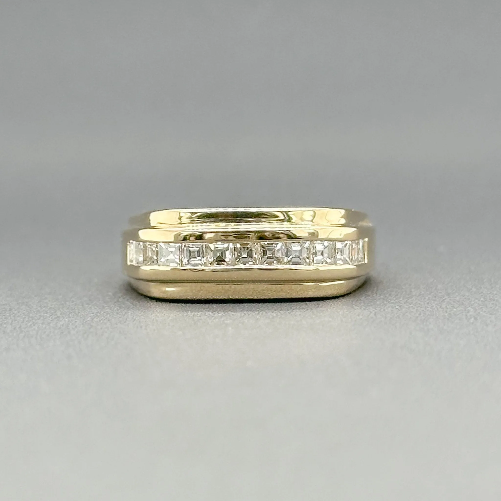 Estate 14K Y Gold 0.70ctw G/SI1 Diamond Men's Ring