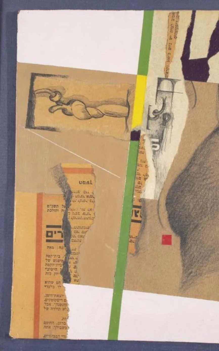 G. Goldfine Abstract Mixed Media on Board, 1970