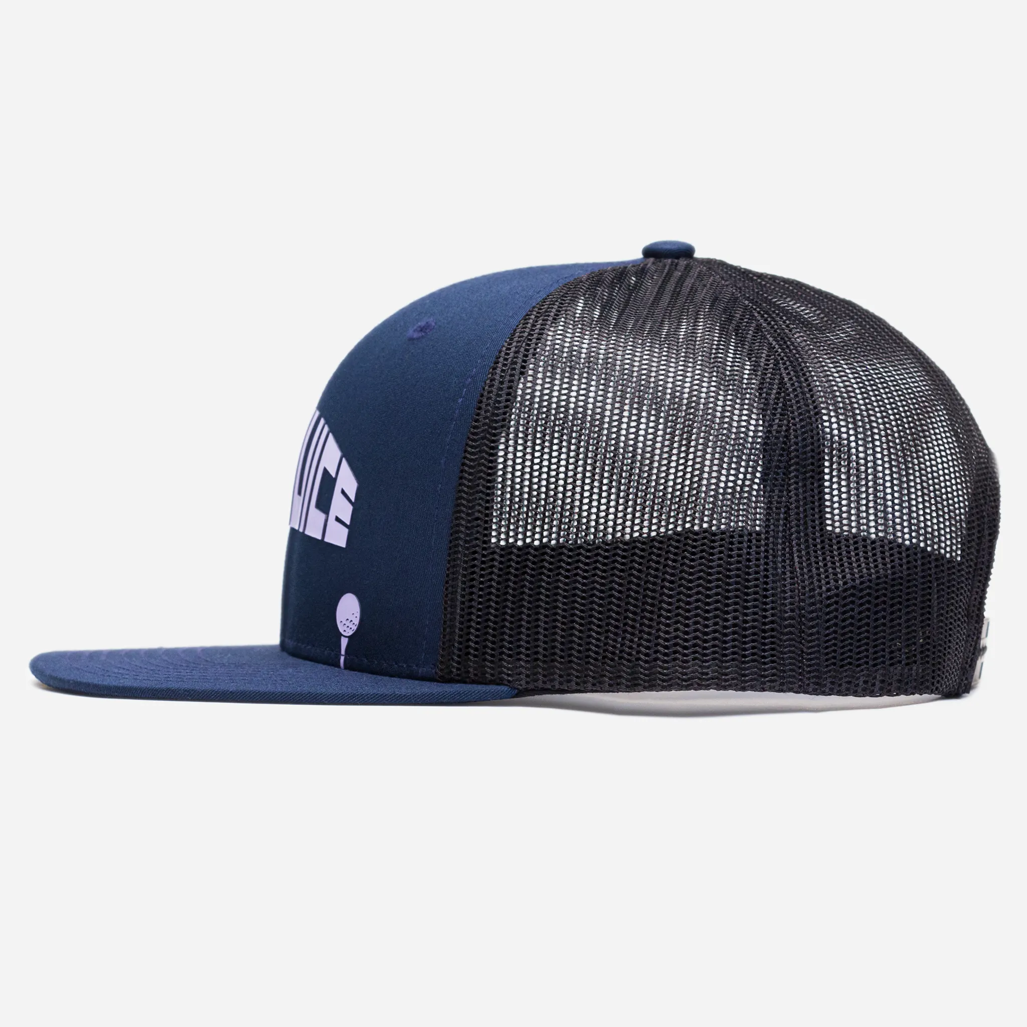 Golf 8-Bit Unisex Trucker Hat Navy O/S