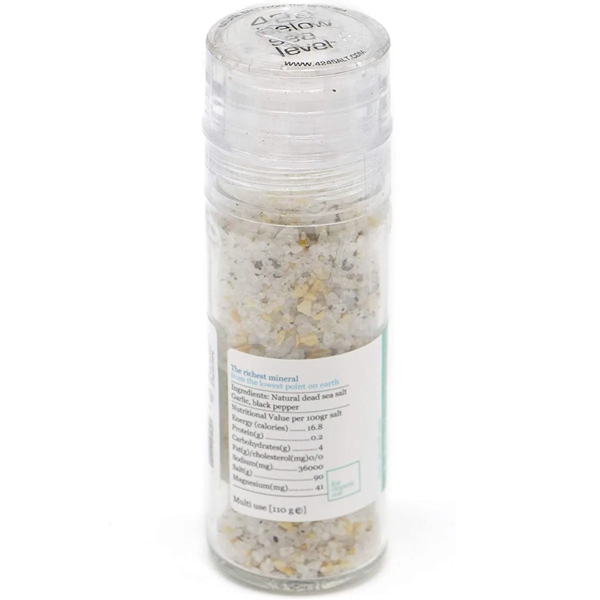 Gourmet Garlic Salt With Pepper from The Dead Sea of Holyland 3.87 oz / 110 gram