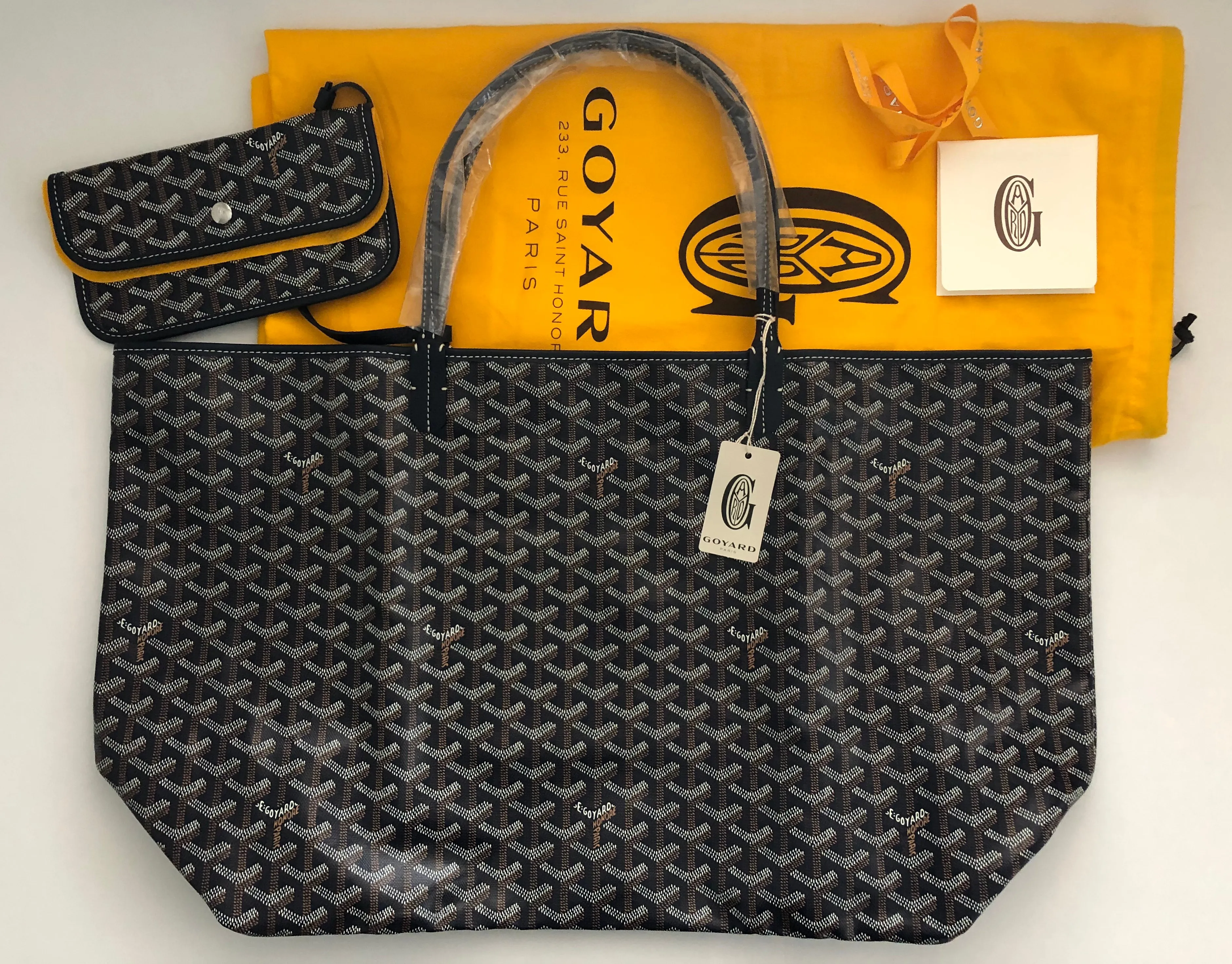 Goyard St. Louis Navy Blue GM Tote (NWT)