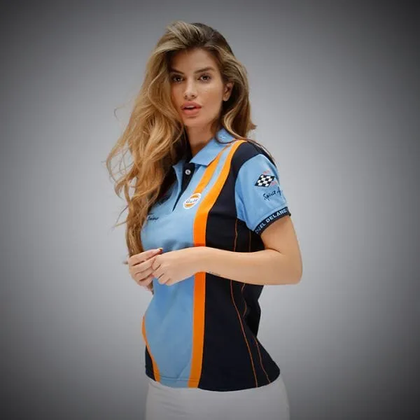 GrandPrix Originals Women's Gulf Racing Team Polo - Gulf Blue