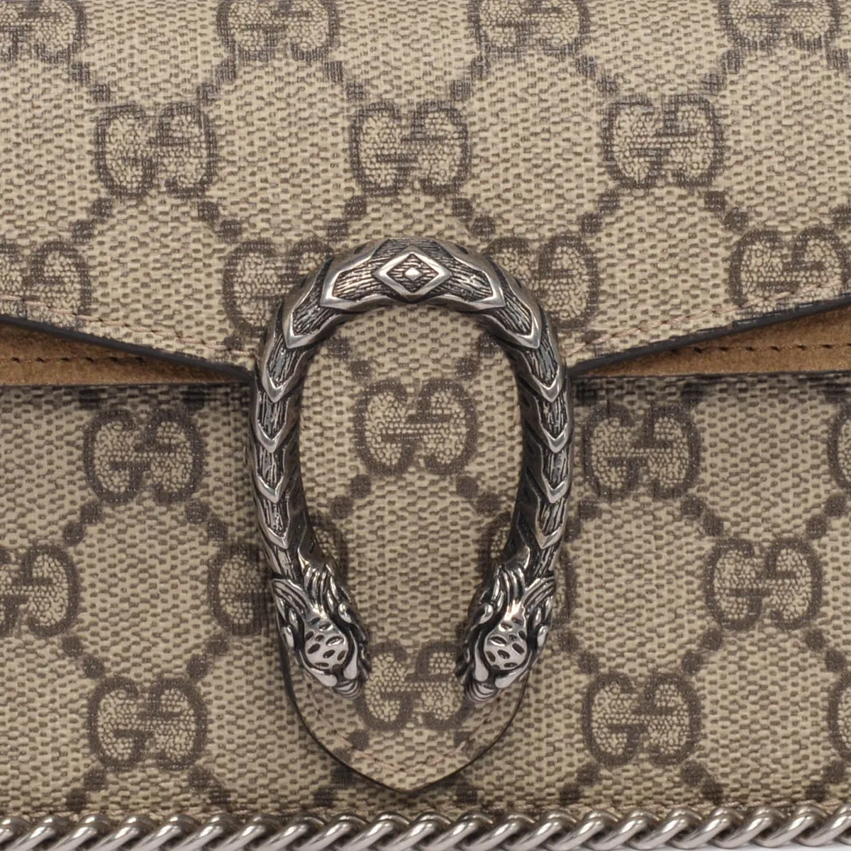 Gucci Beige GG Supreme Super Mini Dionysus Bag