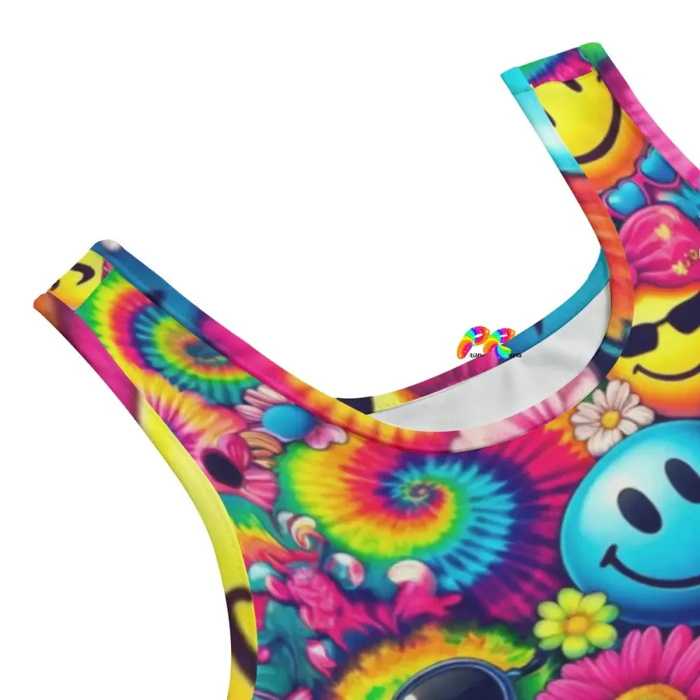 Happy Daze Rave Yoga Shorts Set