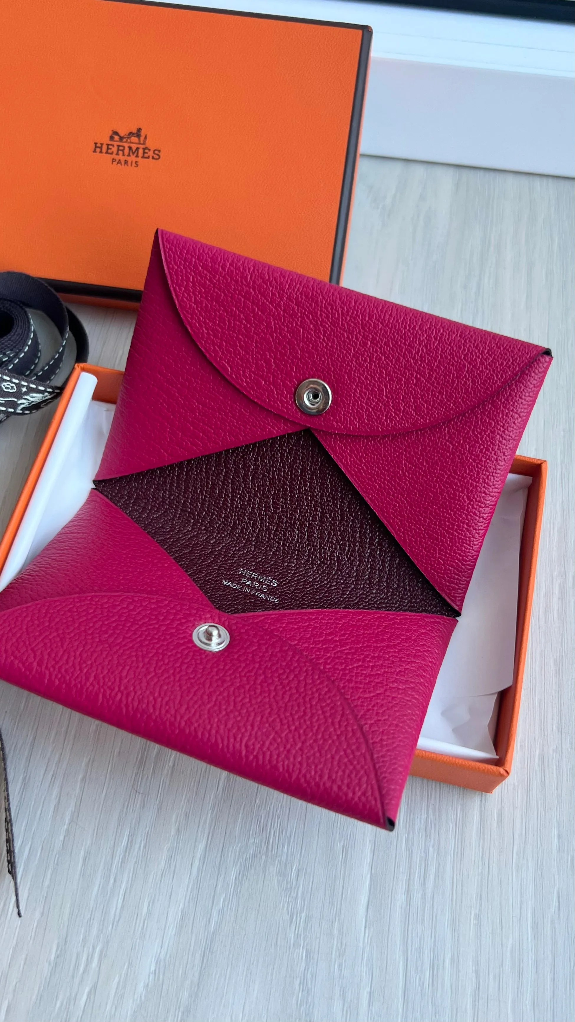 Hermes Calvi Card Holder