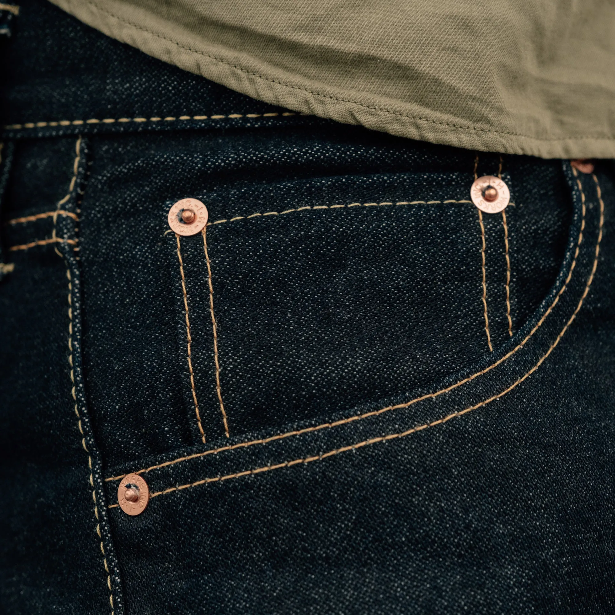 Iron Heart IH-777BR-14 14OZ Broken Twill Selvedge Denim Slim Tapered Jeans Indigo FINAL SALE