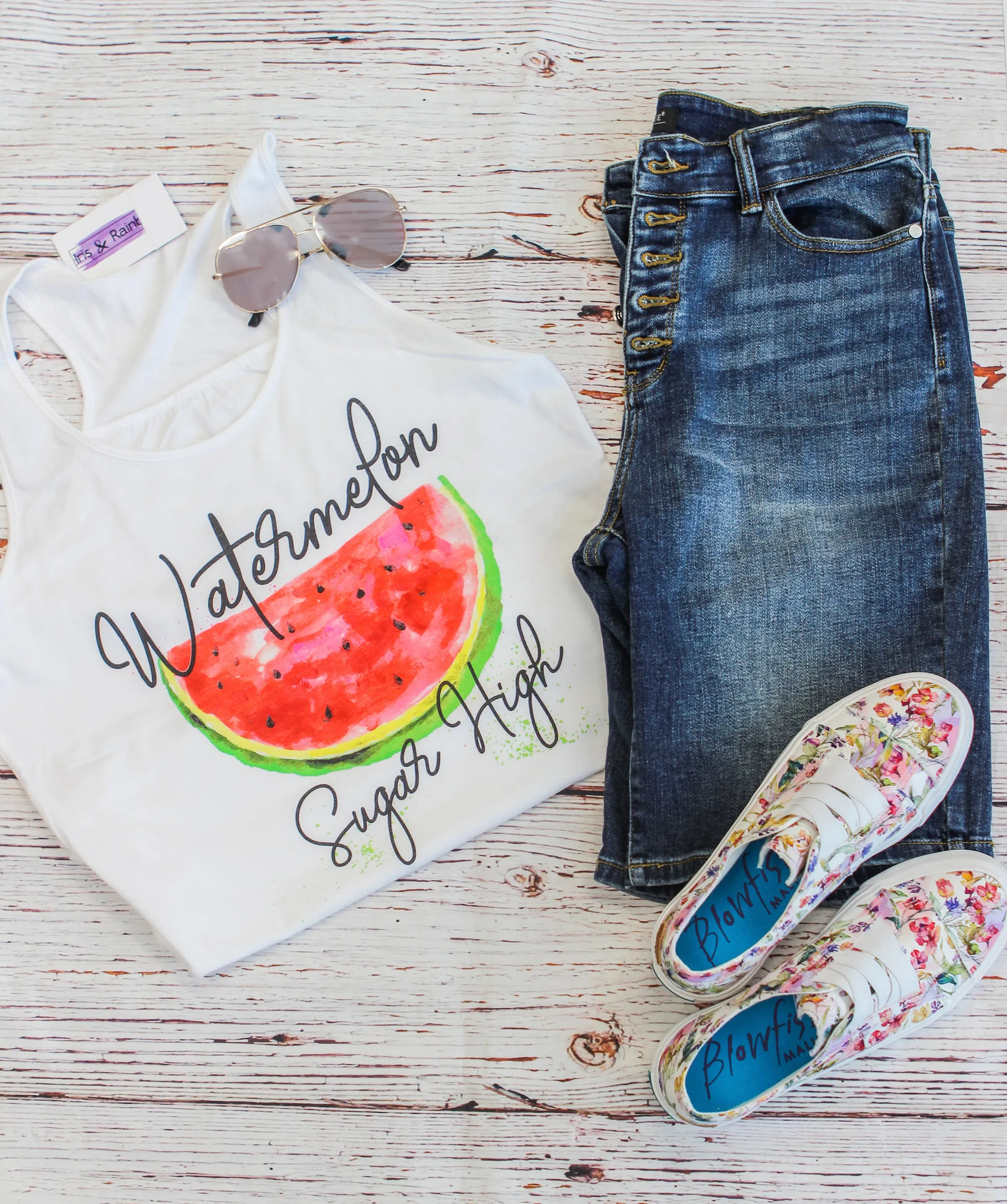 #K105 Watermelon Sugar High Tank Top