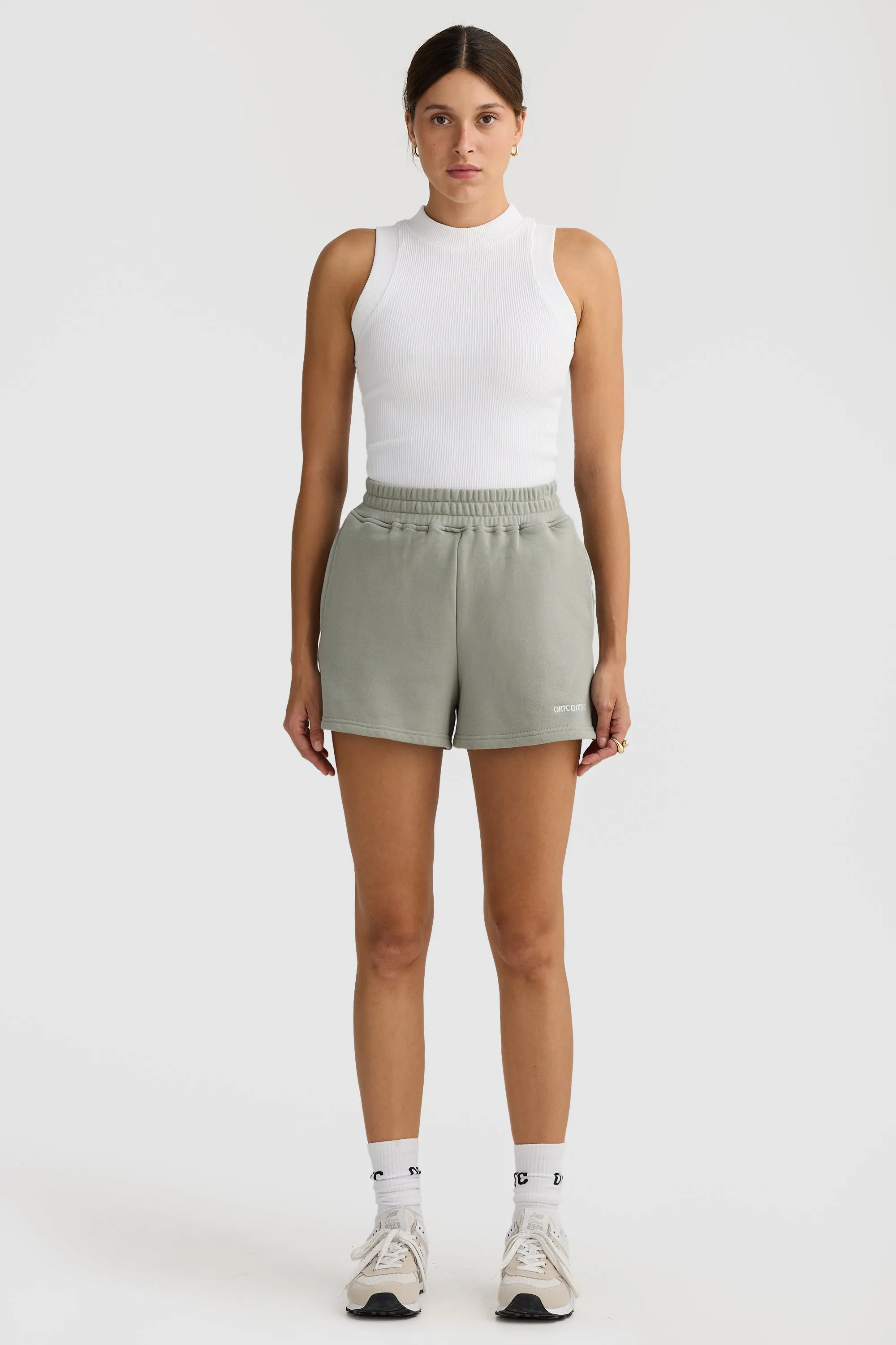 Lena Lounge Shorts Dusty Olive