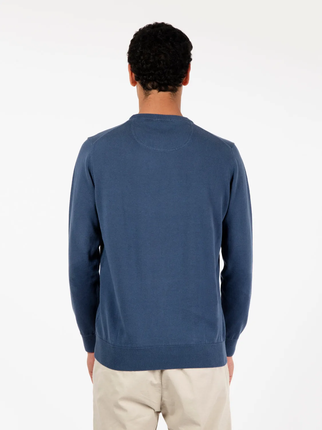 Maglione Williams river cotton dark blue