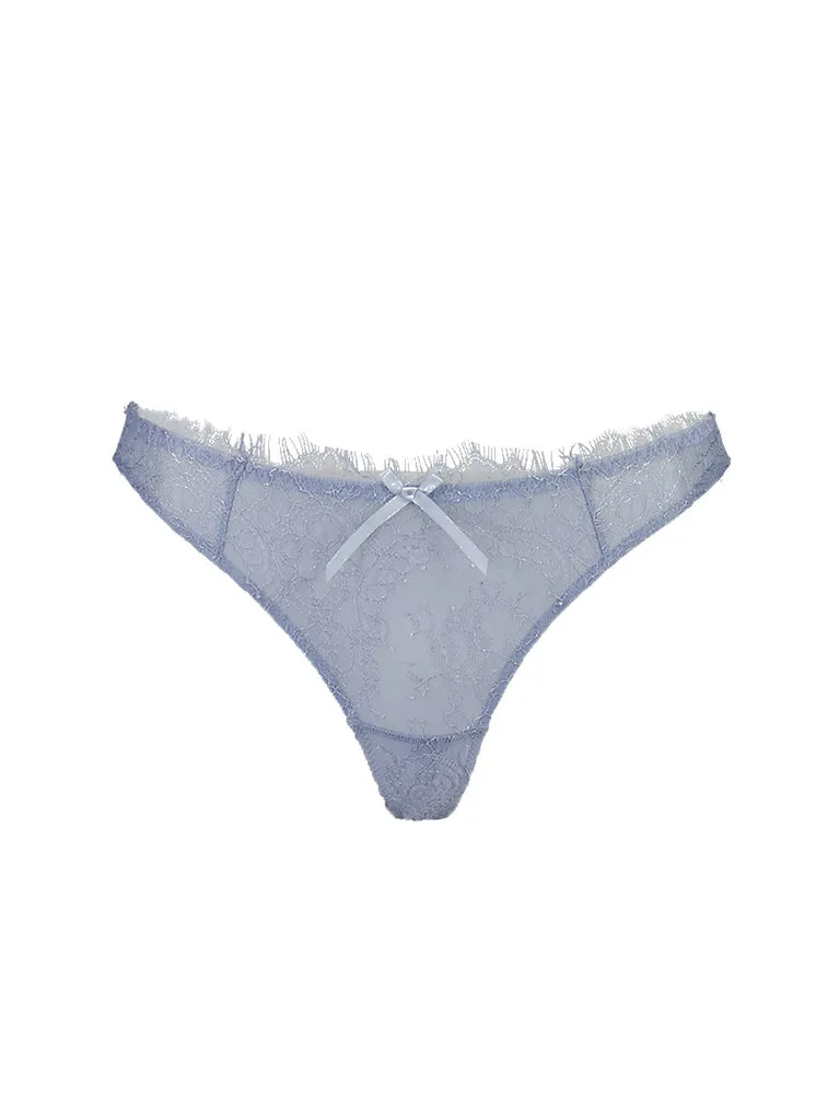 Maia Lace G-String Powder Blue