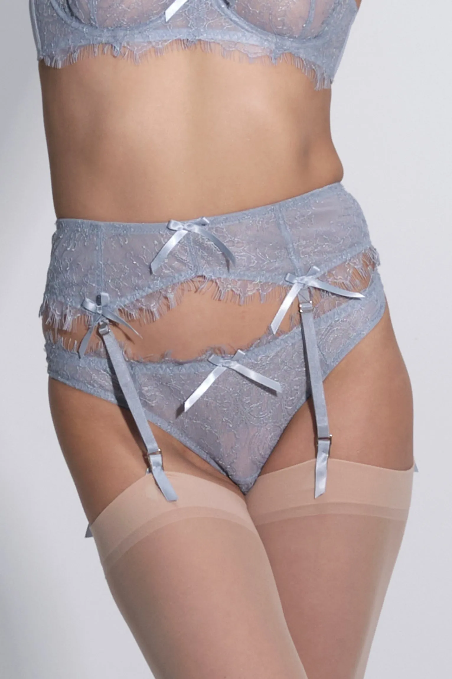 Maia Lace G-String Powder Blue