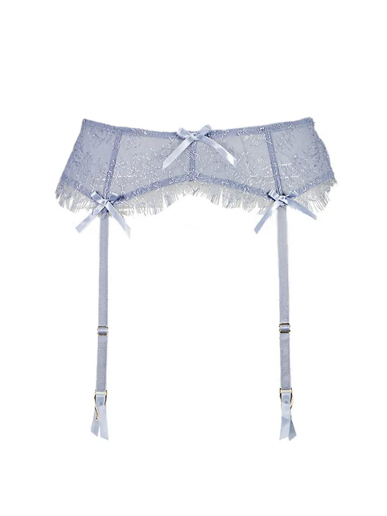 Maia Lace Suspender Powder Blue