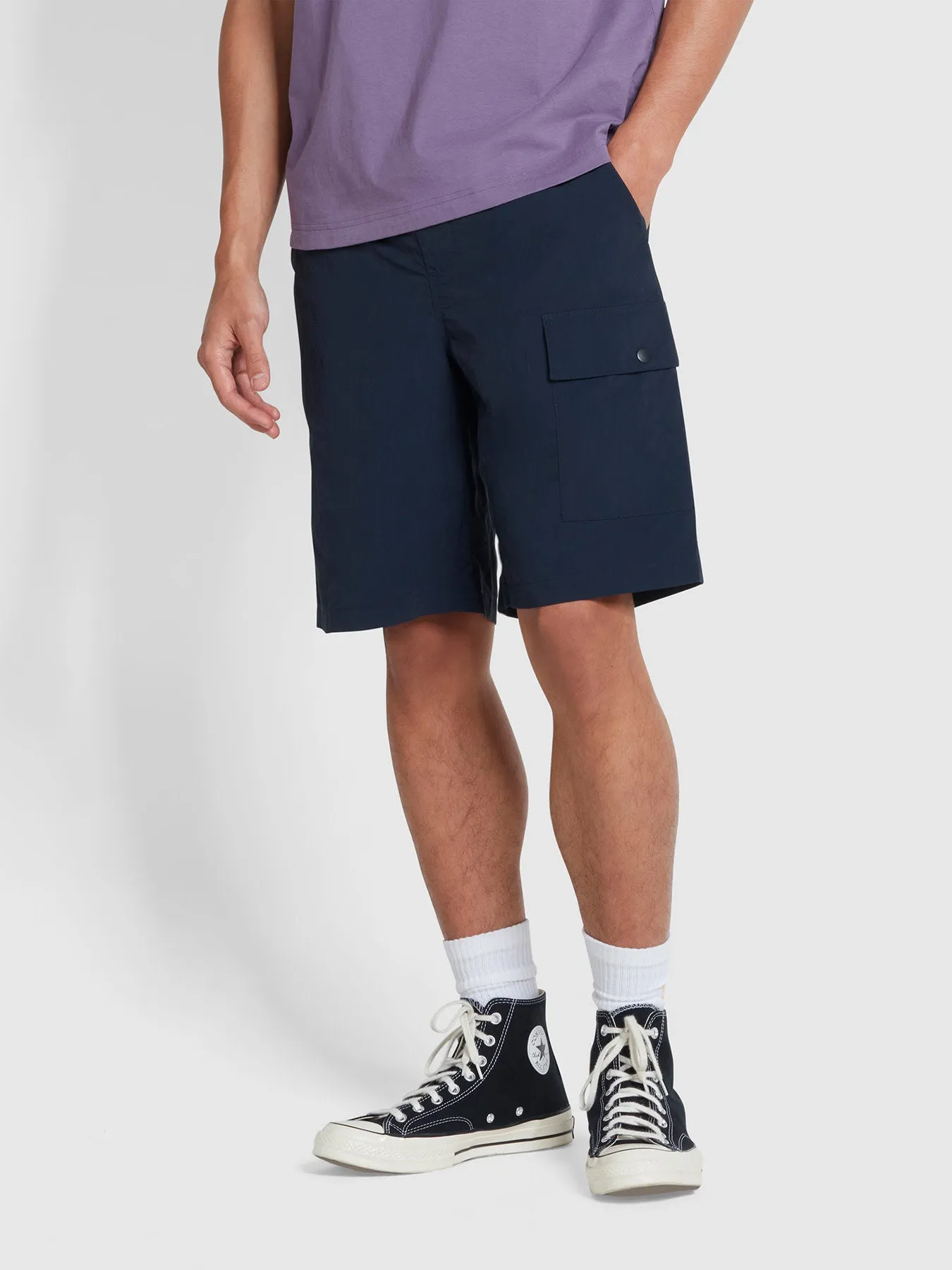 Mayhew Drawstring Shorts In True Navy