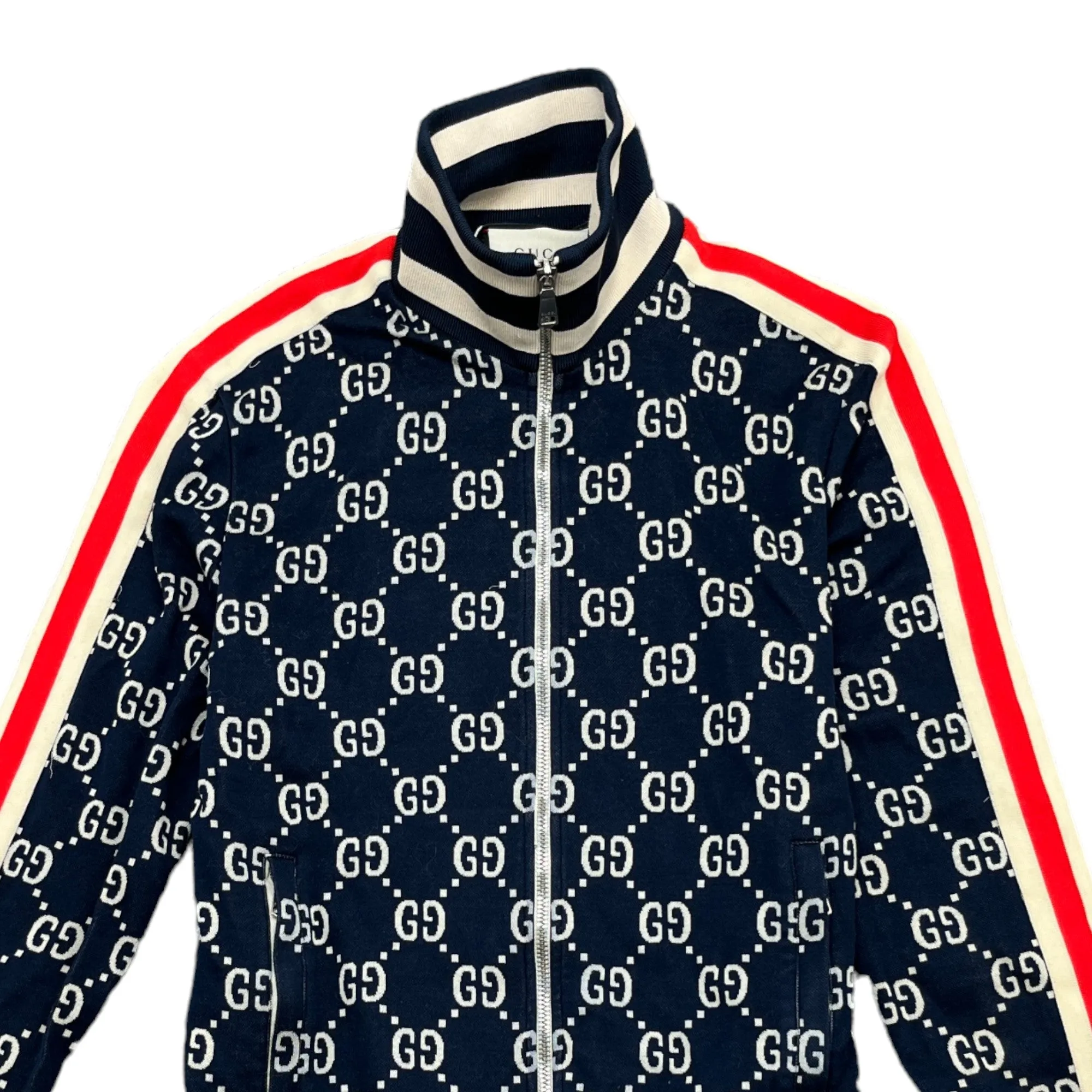 Men's Gg Monogram Full Tracksuit Navy Size S