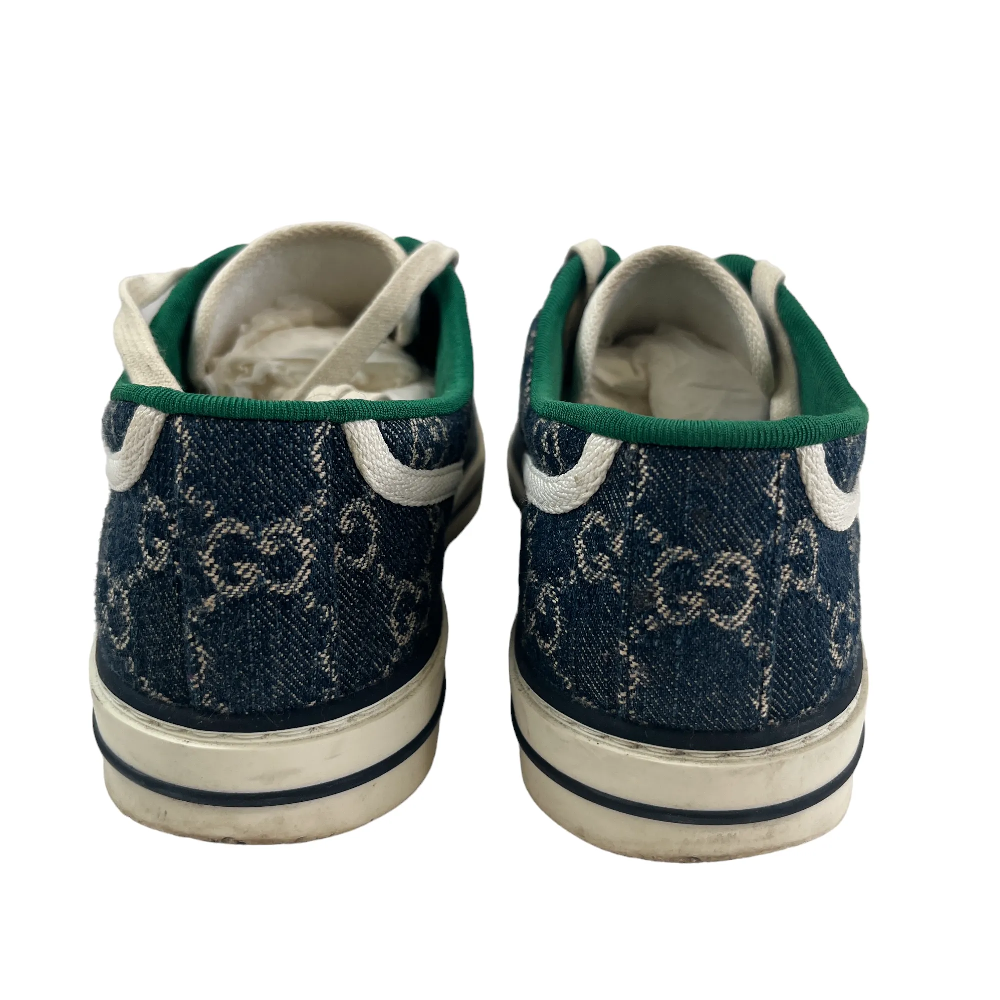 Men's Gg Monogram Low Trainers Navy Size EU 40 / UK 6