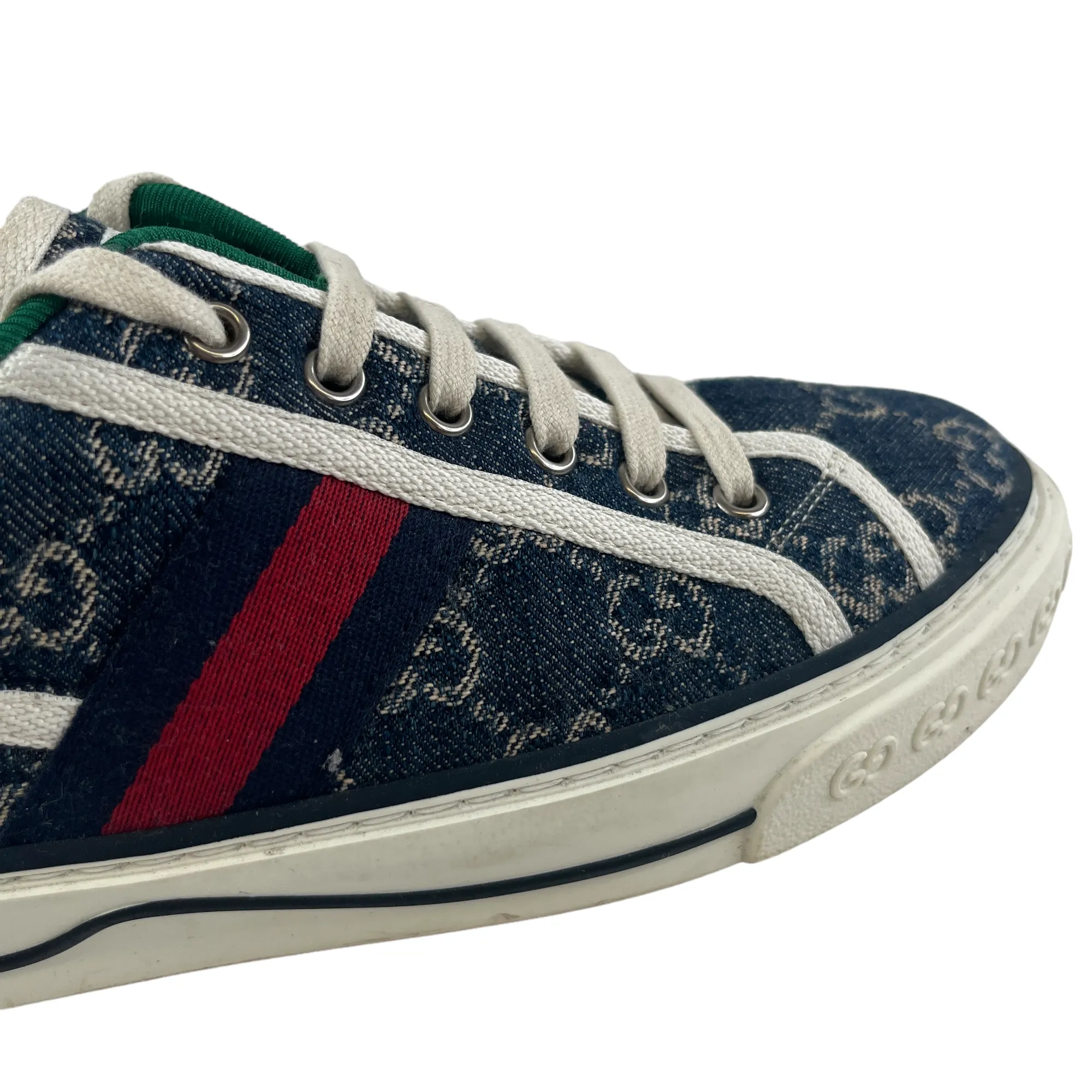 Men's Gg Monogram Low Trainers Navy Size EU 40 / UK 6