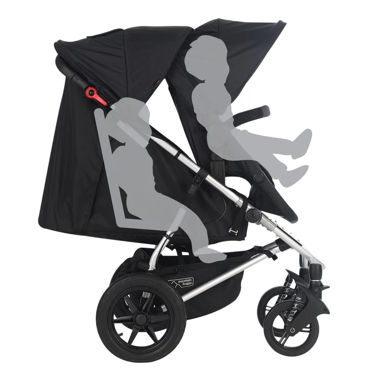 Mountain Buggy Cosmopolitan Plus Double Stroller - Black