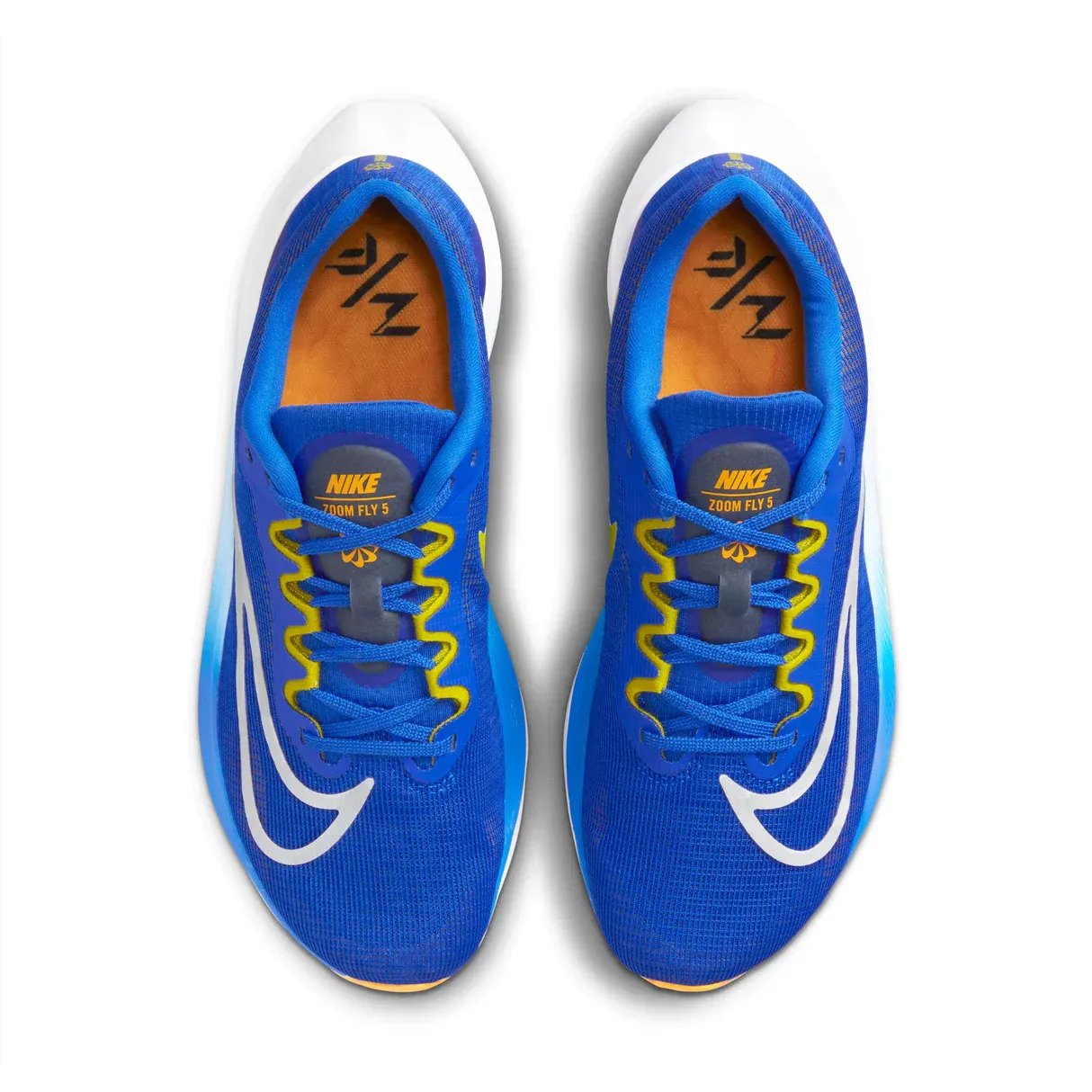 Nike Men's Zoom Fly 5 Shoes - Racer Blue / White / High Voltage / Sundial