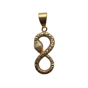 P R E - L O V E D // infinite ouroboros / 18k yellow gold serpent figure eight / a pendant