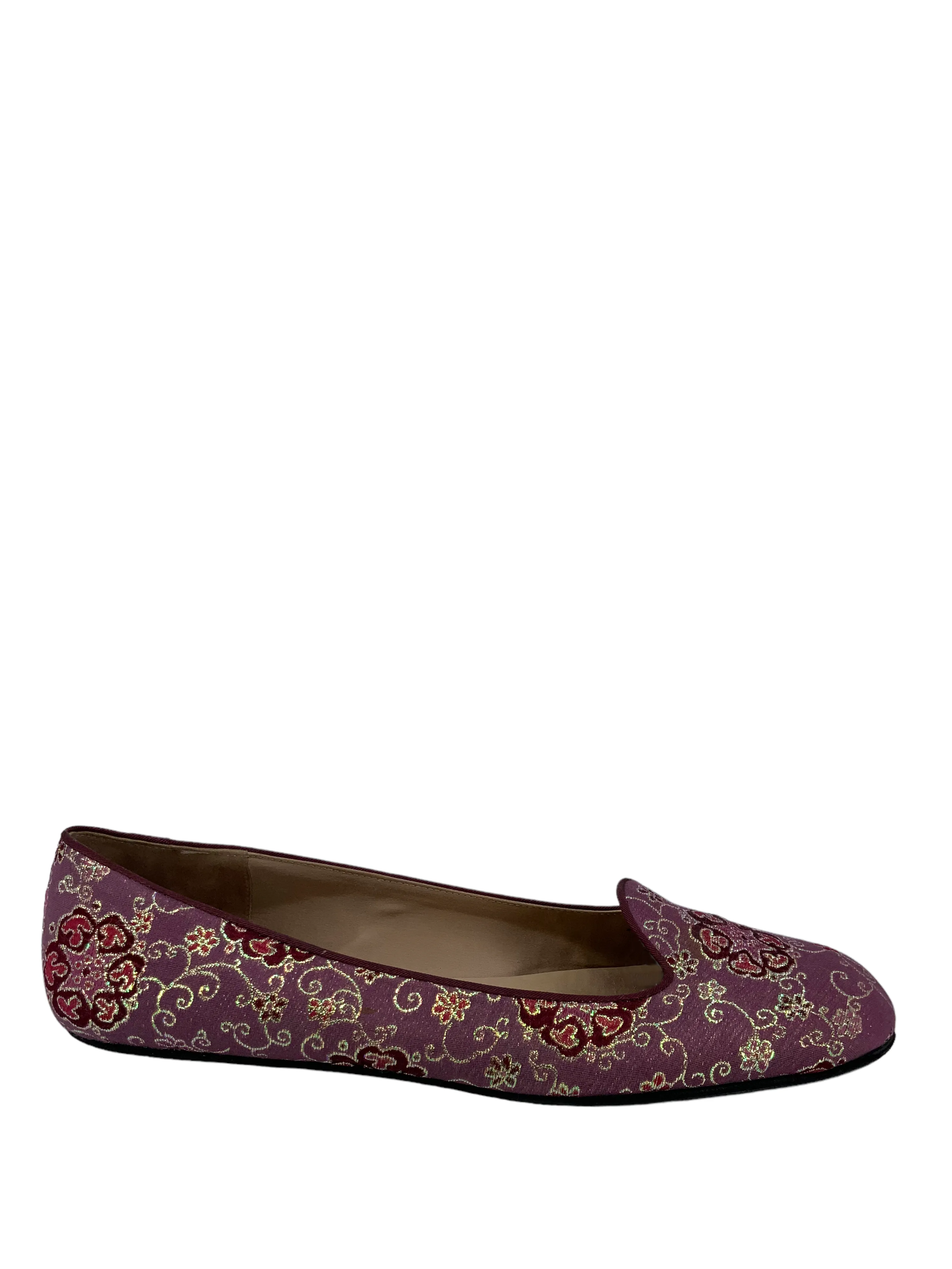 PRADA Jacquard Fabric Ballet Flats Size 8.5