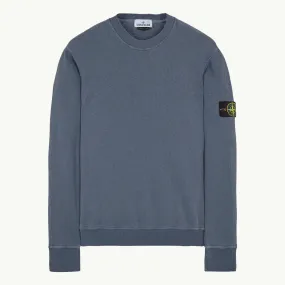 Sweatshirt Patch Crew - Washed Dark Blue 2480