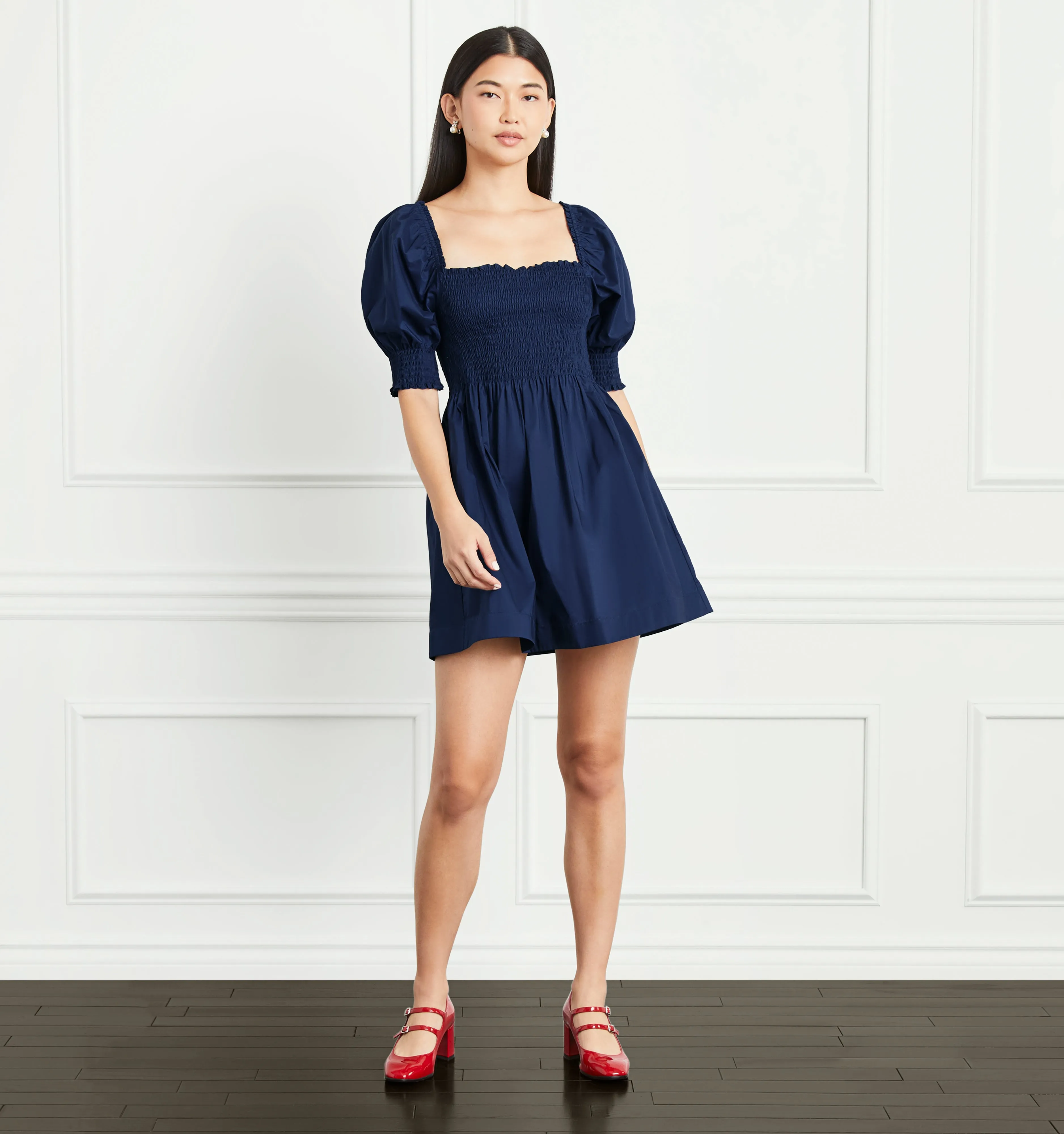 The Athena Nap Dress - Navy Cotton